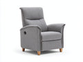 Sillones reclinables tela 88x92x108 cm color gris claro - diseño ergonómico para salón
